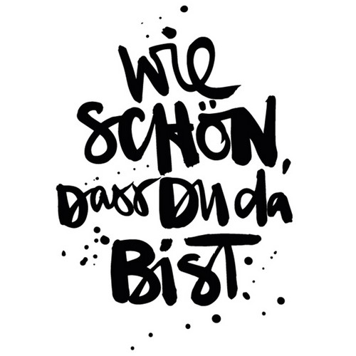 20 Servietten Dass Du da bist - Wie schön 33x33cm