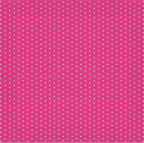 20 Servietten Mini Dots berry - Mini-Punkte berry 33x33cm