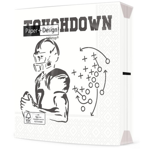 20 Servietten Touchdown - Taktik beim American Football 33x33cm