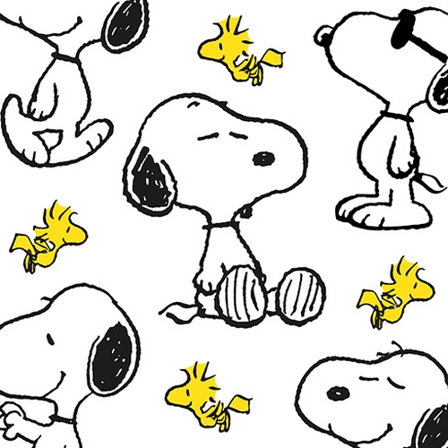20 Servietten Snoopy + Woodstock - Snoopy spielt mit Woodstock 33x33cm
