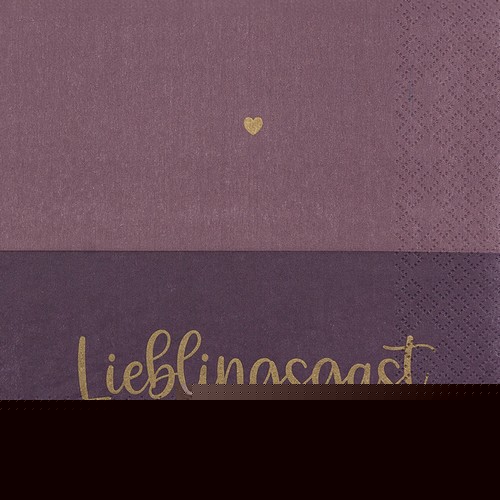 20 Servietten Lieblingsgast - Liebster Gast 33x33cm