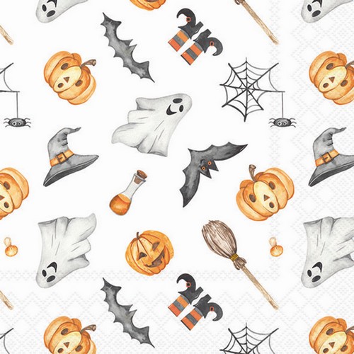 20 Servietten Happy Halloween - Spektakel um Halloween 33x33cm