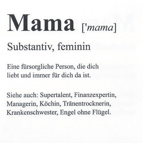 RP 20 Servietten Mama - Definition von Mama 33x33cm