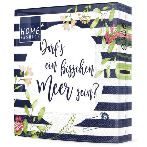 20 Servietten Meer sein 33x33cm