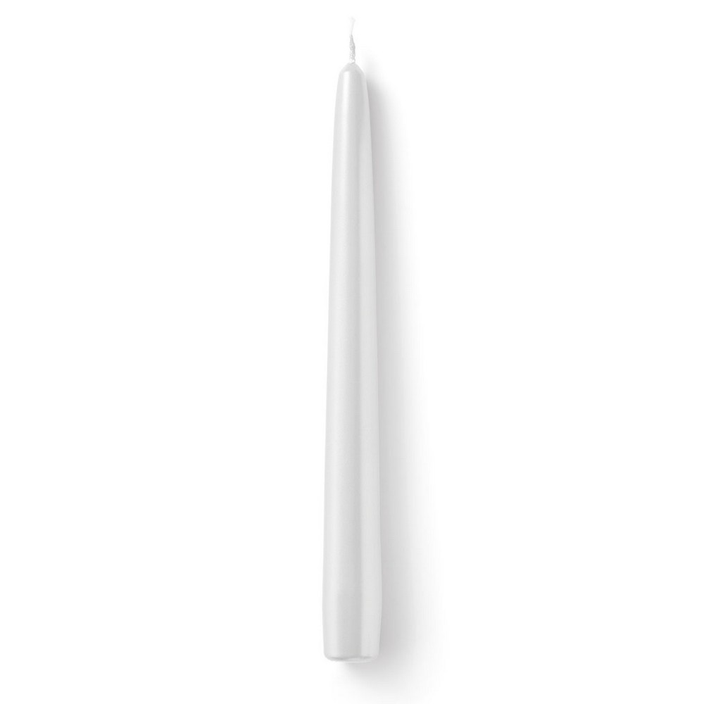 Spitzkerze rund Uni weiß Ø2,4cm, Höhe 24cm
