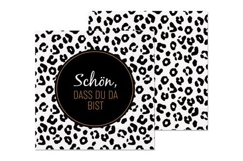 20 Servietten Schön, Wild - mit tierischem Muster 33x33cm
