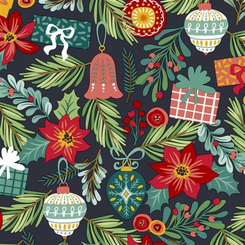 20 Servietten Flourish Xmas Tree - Anhänger und Zweige vom Baum 33x33cm