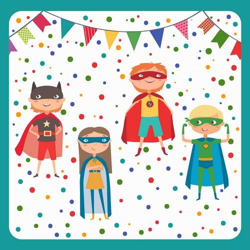 20 Servietten Superhero - Superhelden-Party 33x33cm