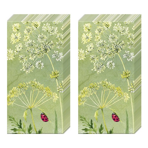 2x 10 Taschentücher Ladybirds - Aufgeweckte Marienkäfer