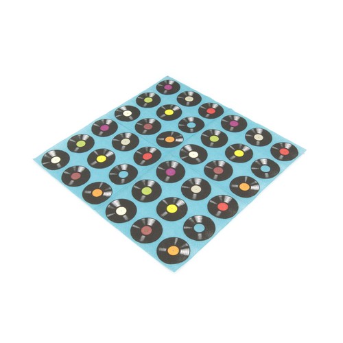 20 Servietten Vinyl Schallplatten 33x33cm