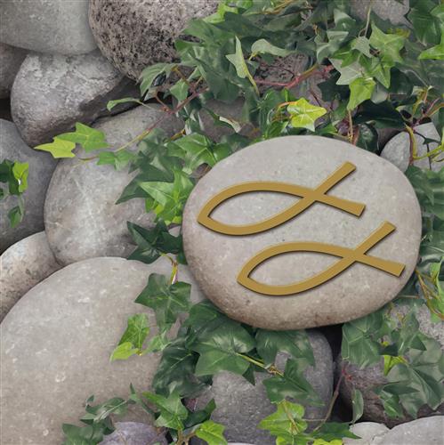 20 Servietten Ichthys on Stones 33x33cm