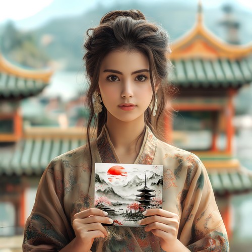 20 Servietten Asian Day - Asiatischer Tag 33x33cm