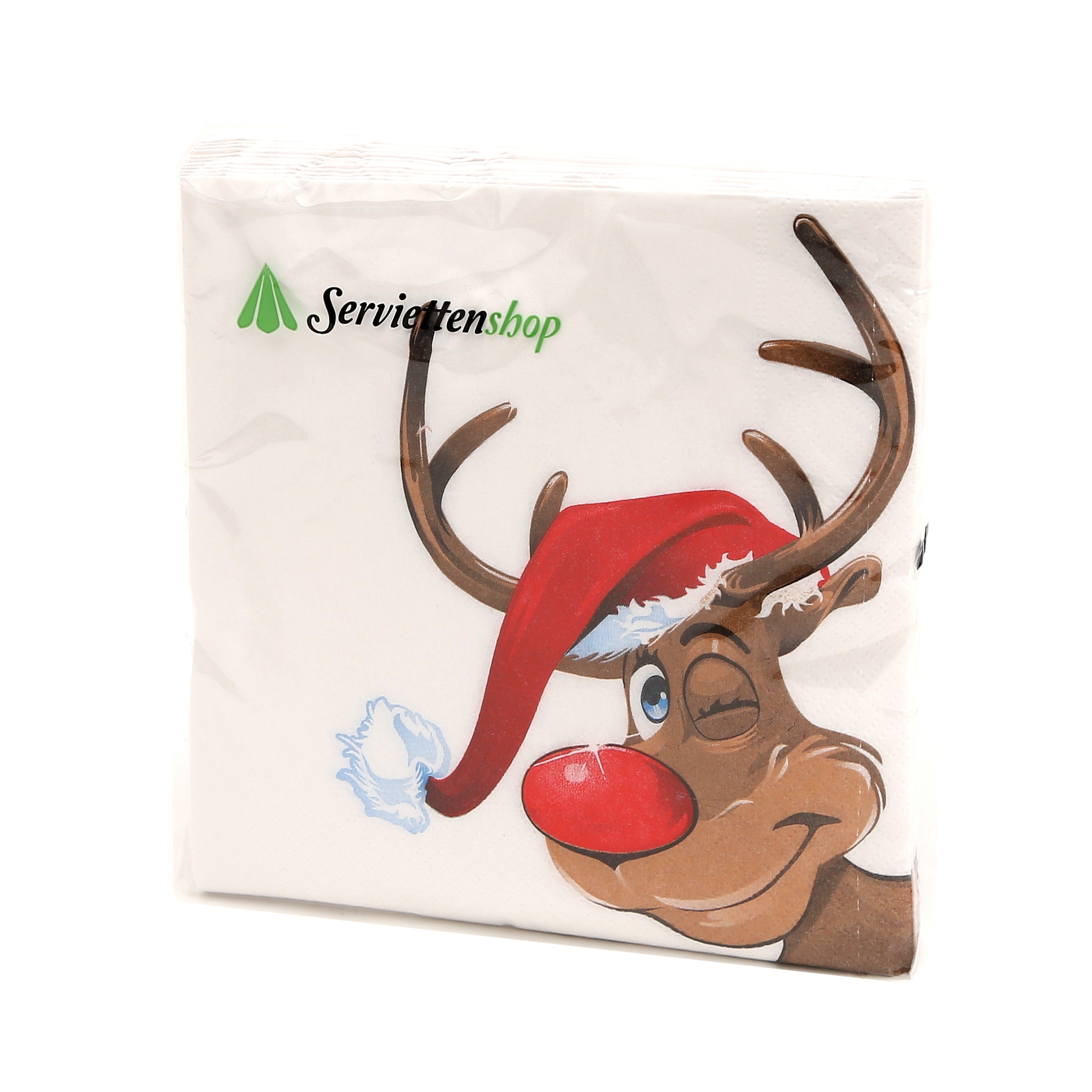 20 Servietten Rudolph 33x33cm