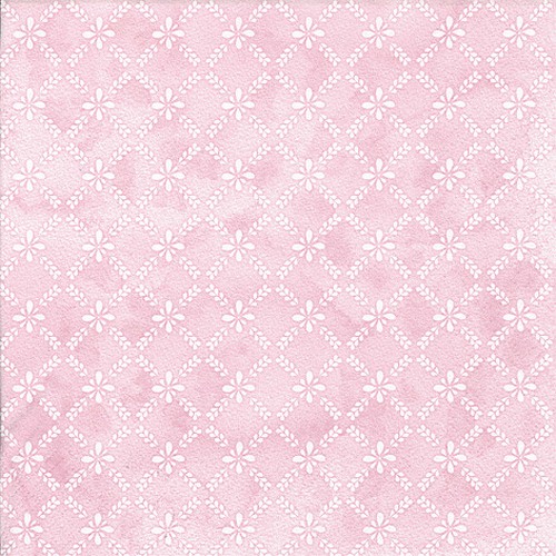 20 Servietten Maria Blush rose - Florales Gittermuster rosa 33x33cm