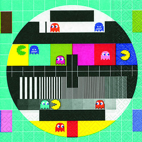 20 Servietten Test Screen - Testbildschirm 33x33cm