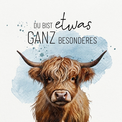 20 Servietten Rind - Ganz Besonderes 33x33cm