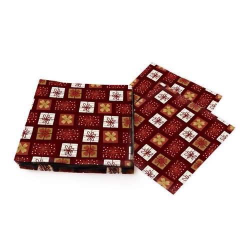 20 Servietten Gifts Galore - Weihnachtsmuster Geschenkpapier 33x33cm