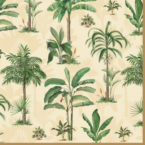 20 Servietten Oasis - Botanik im Dschungel 33x33cm