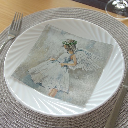 20 Servietten My Angel - Reiner, ruhiger Engel 33x33cm