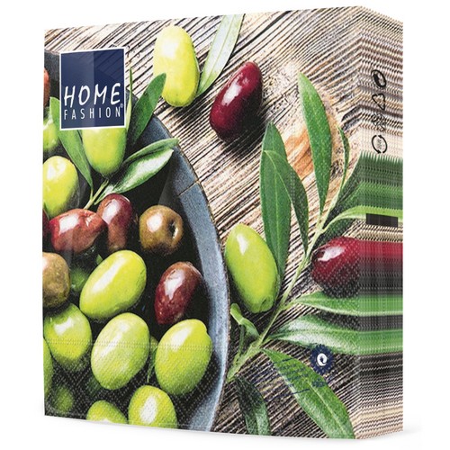 20 Servietten Pure Olives - Frische Oliven 33x33cm