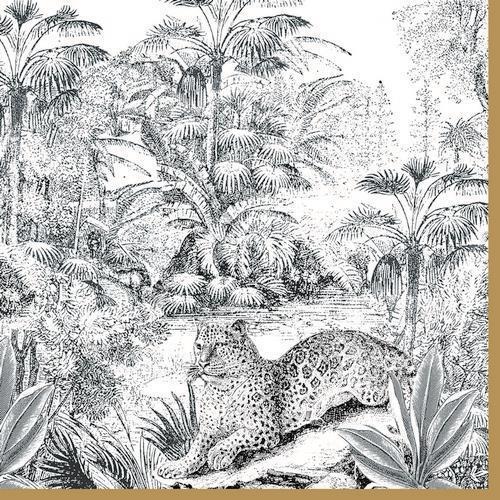 20 Servietten Retro Jungle – Dschungel im Retro-Look 33x33cm