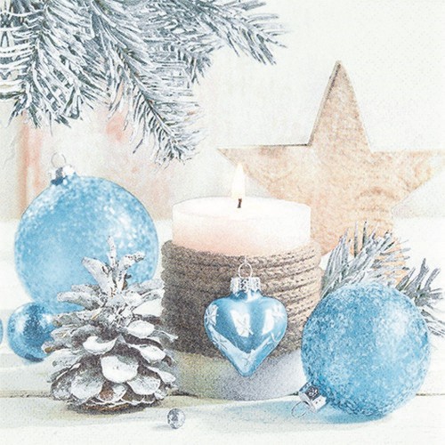 20 Servietten Winter Romance - Deko mit winterlichem Gefühl 33x33cm