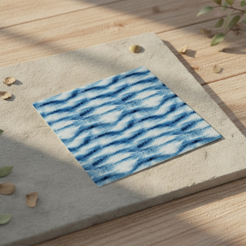 20 Servietten High tide - Einfaches Wellenmuster 33x33cm