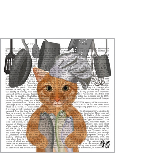 20 kleine Cocktailservietten Cat Chef - Chefkoch Katze 25x25cm