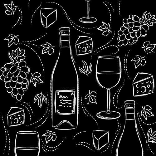 20 Servietten Wine and Cheese 33x33cm