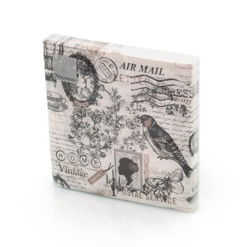 20 Servietten Poetie - Vintage Air Mail 33x33cm