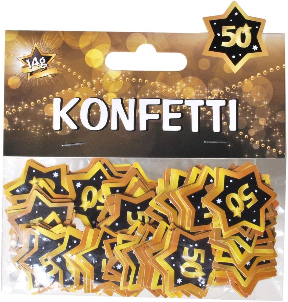 Konfetti 50 schwarz/gold 14g