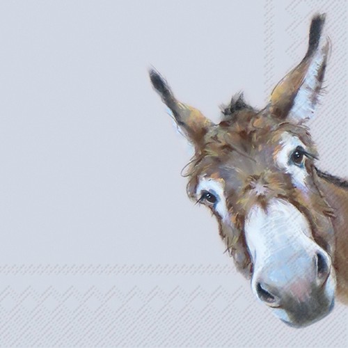 20 Servietten Donkey Gonzo - Lustiger Esel 33x33cm