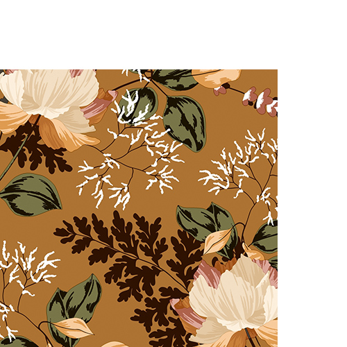 20 kleine Cocktailservietten Heritage Florals - Florale Elemente Vintage-Look 25x25cm