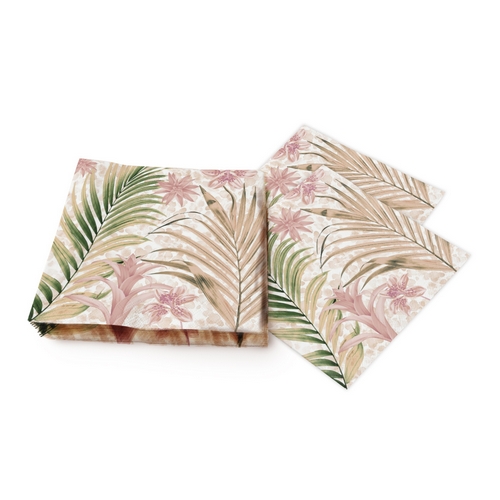 20 Servietten Wild palms - Wilde Palmenblätter 33x33cm