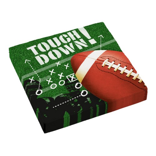 16 Servietten Touchdown - American Football 33x33cm