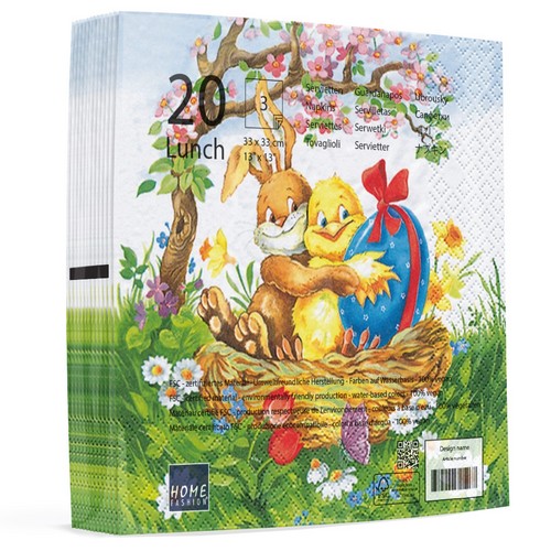 20 Servietten Easter Friends - Osterfreunde 33x33cm