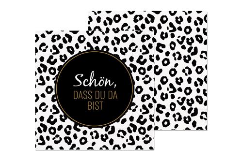 20 Servietten Schön, Wild - mit tierischem Muster 33x33cm