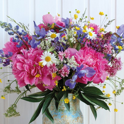 20 Servietten Bouquet - Wundervoller Blumenstrauß 33x33cm