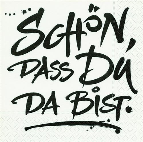 20 Servietten Schön... dass Du da bist 33x33cm