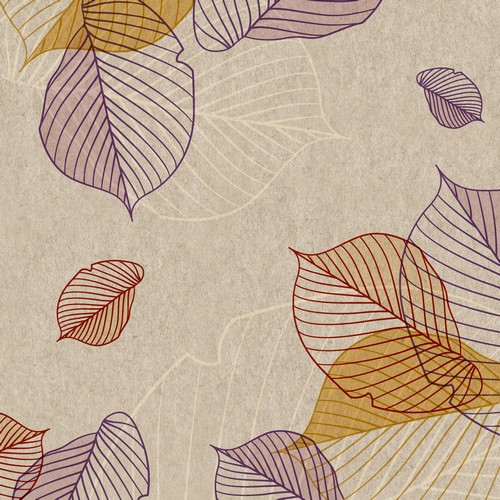 25 Servietten nachhaltig Be Leaf - Strukturen von Blätter 33x33cm