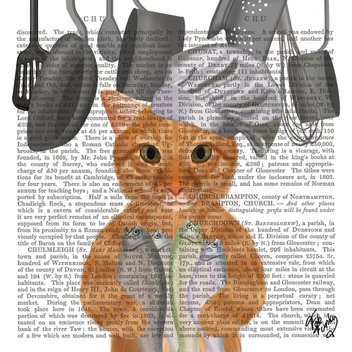 20 Servietten Cat Chef - Chefkoch Katze 33x33cm