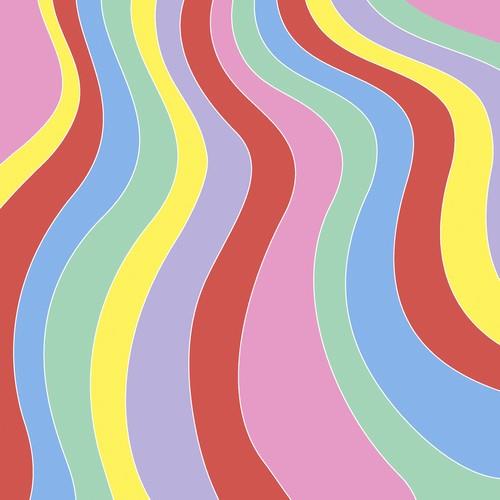 20 Servietten Rainbow - Bunte Farbwellen 33x33cm