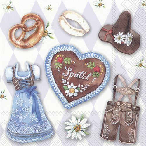 20 Servietten Modern Beerfest – Bayrische Zeit 33x33cm