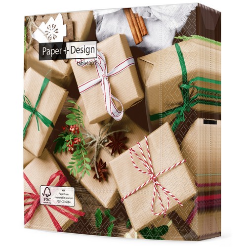 20 Servietten Wrapped up - Schön verpackt 33x33cm