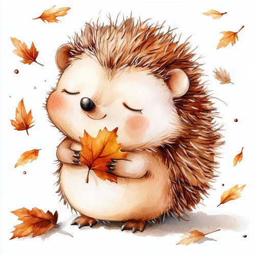 20 Servietten Lovely Autumn Animals - Verspielte Herbsttiere 33x33cm