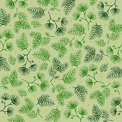 20 Servietten X-Mas Twigs grün - Kleine Zweige grün 33x33cm