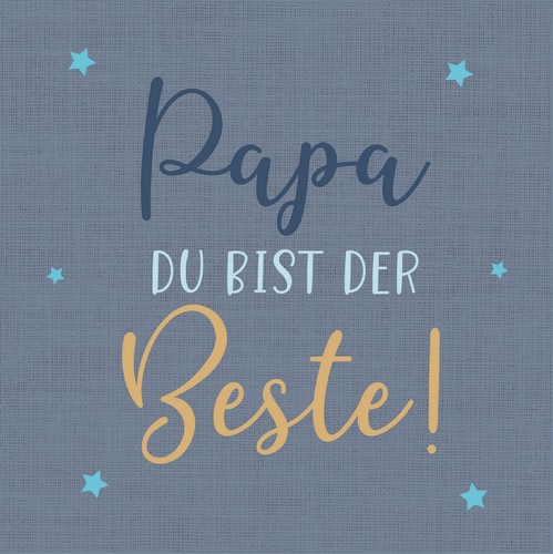 20 Servietten Bester Papa - Papa, der Beste 33x33cm