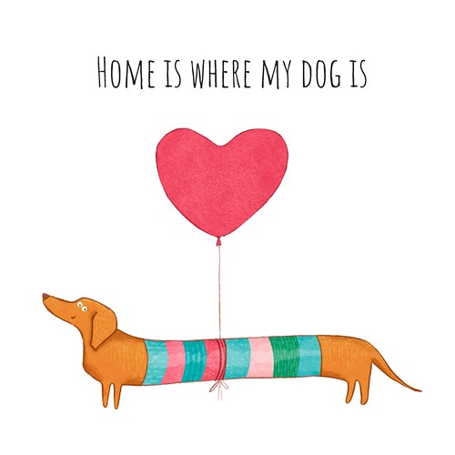 20 Servietten Dog Home - Zuhause bei meinem Dackel 33x33cm