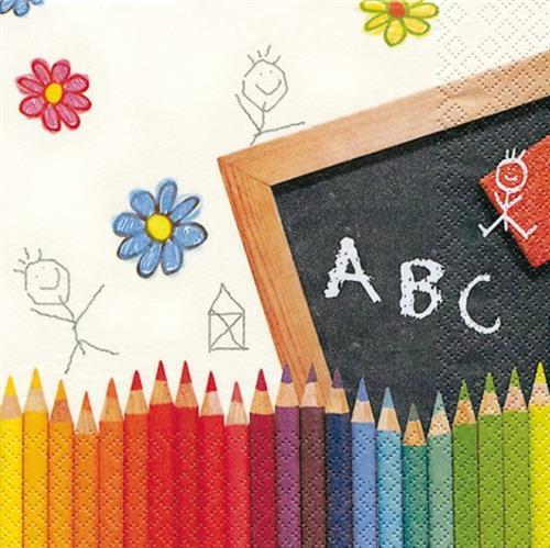 20 Servietten First School Day 33x33cm