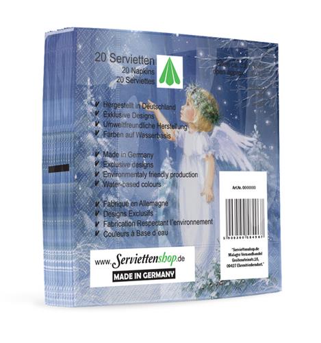 20 Servietten Angel with Dove - Magischer Engel mit Taube 33x33cm